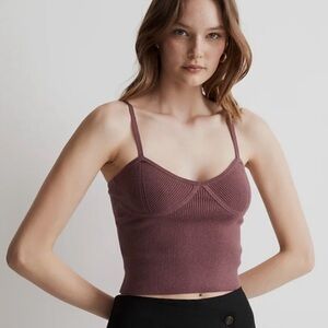 Madewell Corset Detail Sweater tank